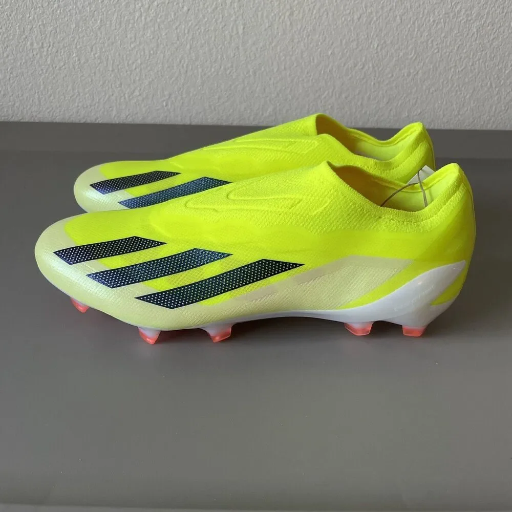Adidas Crazyfast Elite LL FG Laceless Soccer Cleats Yellow Men Sz 7.5 Wmns 8.5